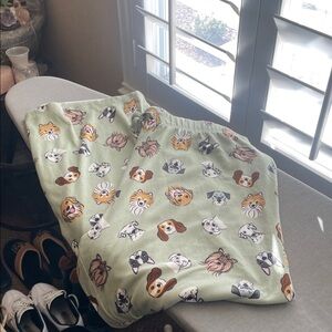 Olivia Sky Women’s Green Dog Print Pajama Pants Size XXL